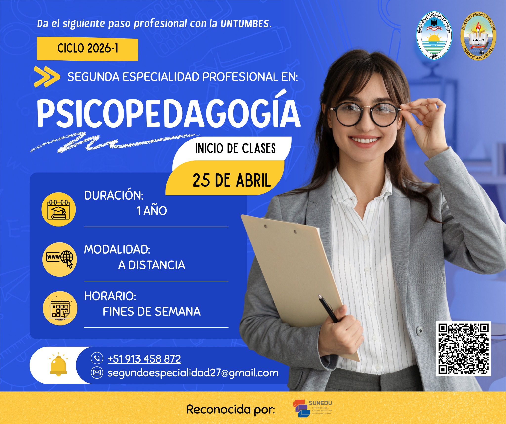 SEGUNDA ESPECIALIDAD PROFESIONAL PSICOPEDAGOGÍA 