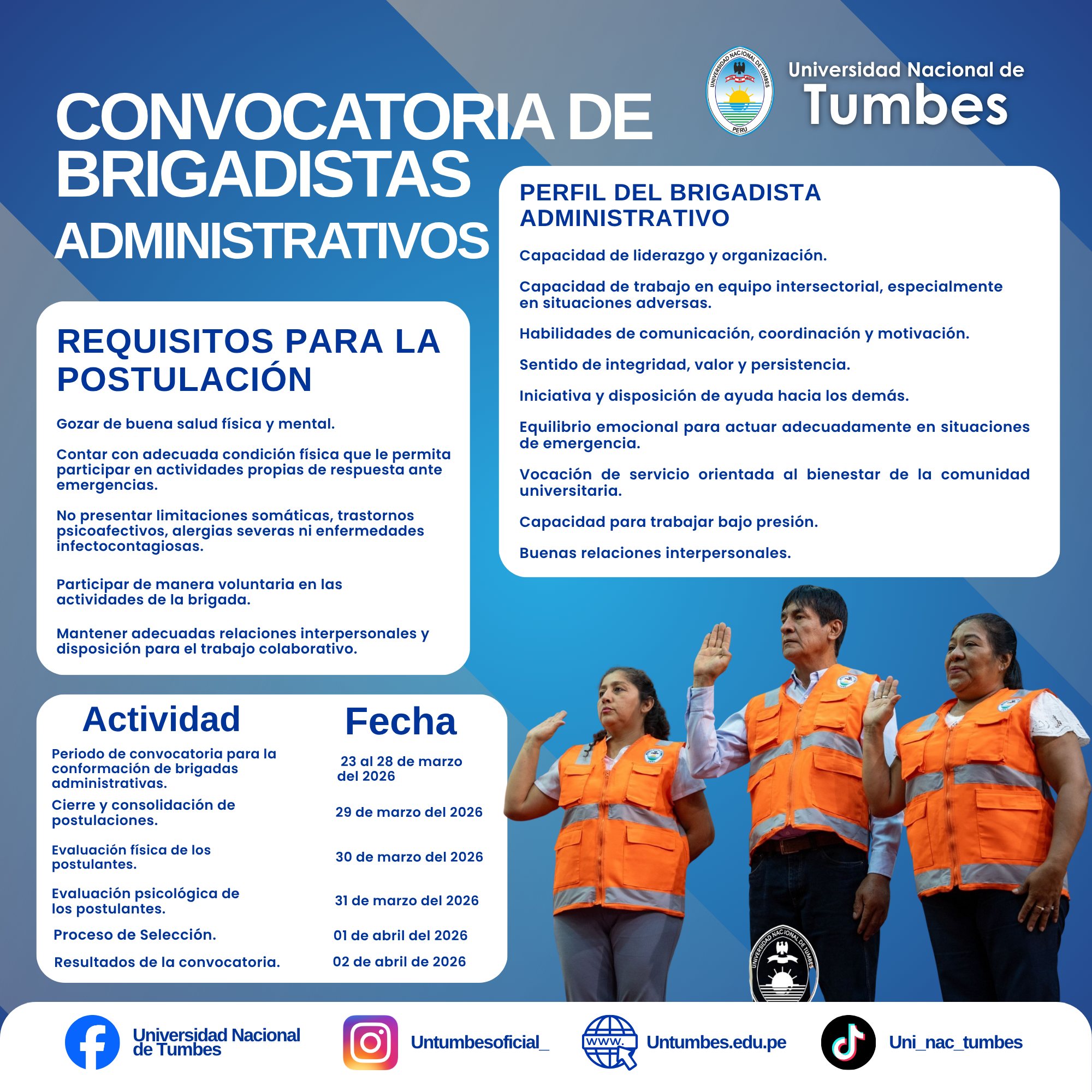 CONVOCATORIA DE BRIGADISTAS 