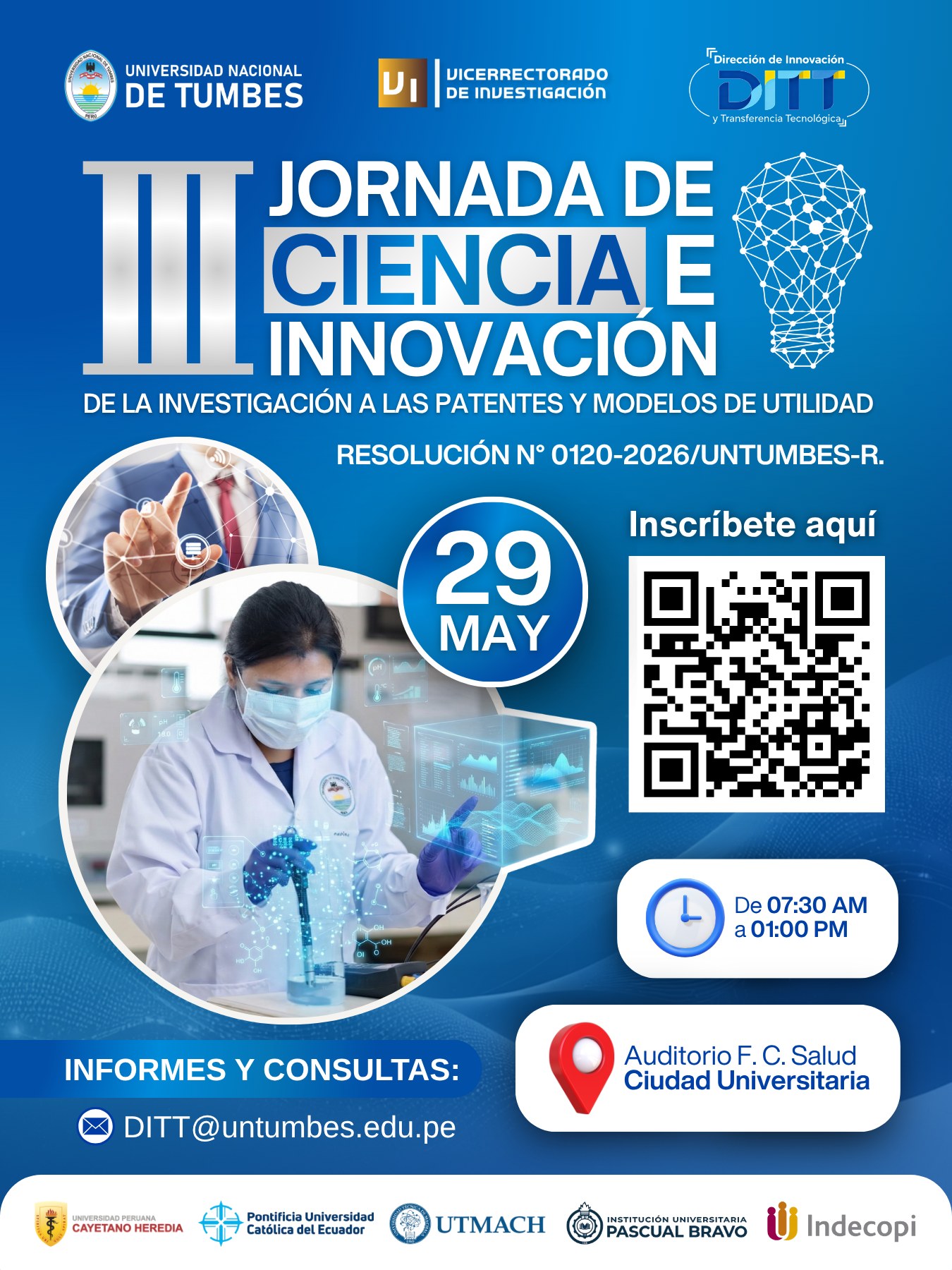 III Jornada de Ciencia e Innovación: de la investigación a las patentes y modelos de utilidad