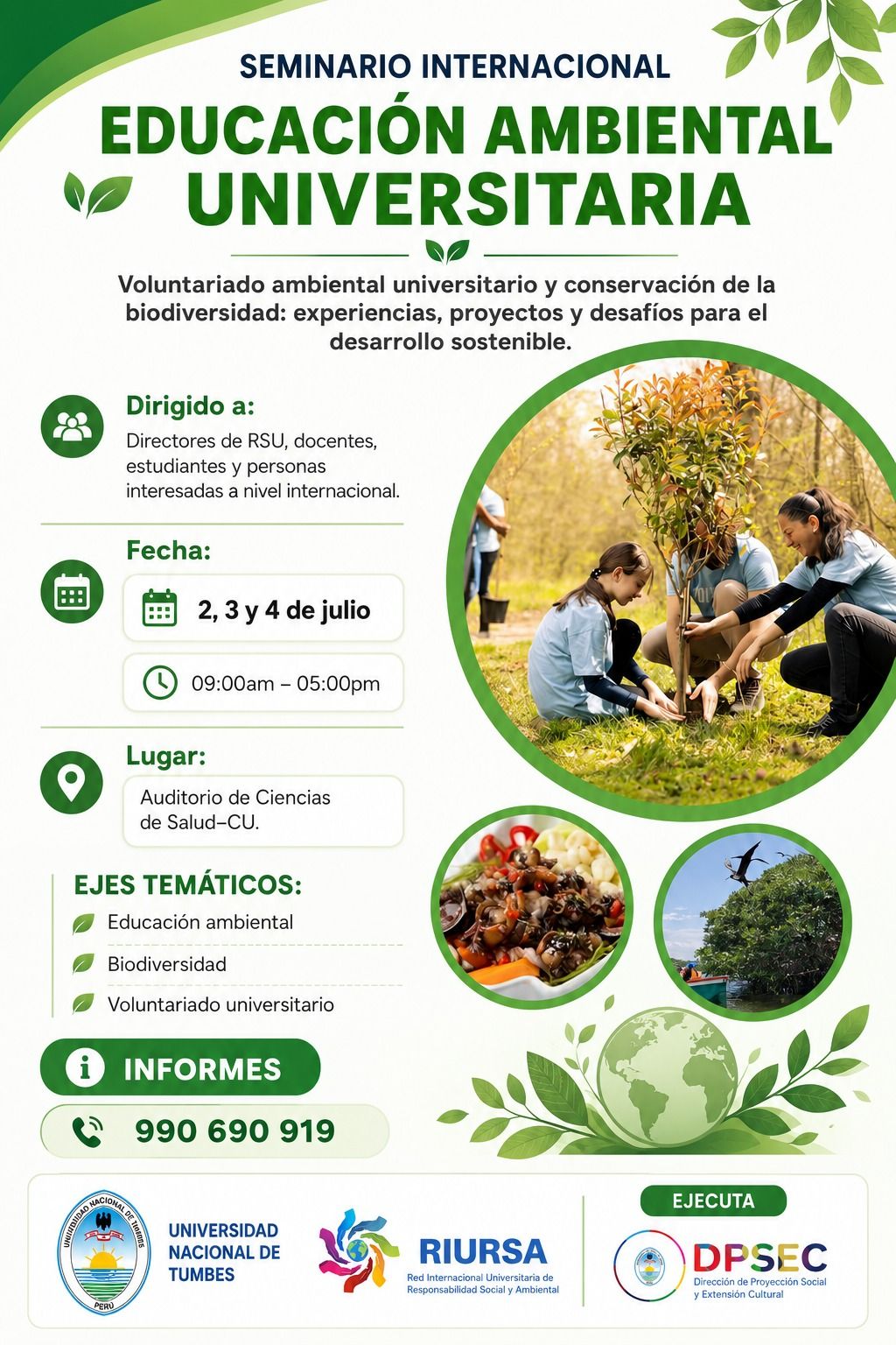 SEMINARIO INTERNACIONAL: EDUCACIÓN AMBIENTAL UNIVERSITARIA 