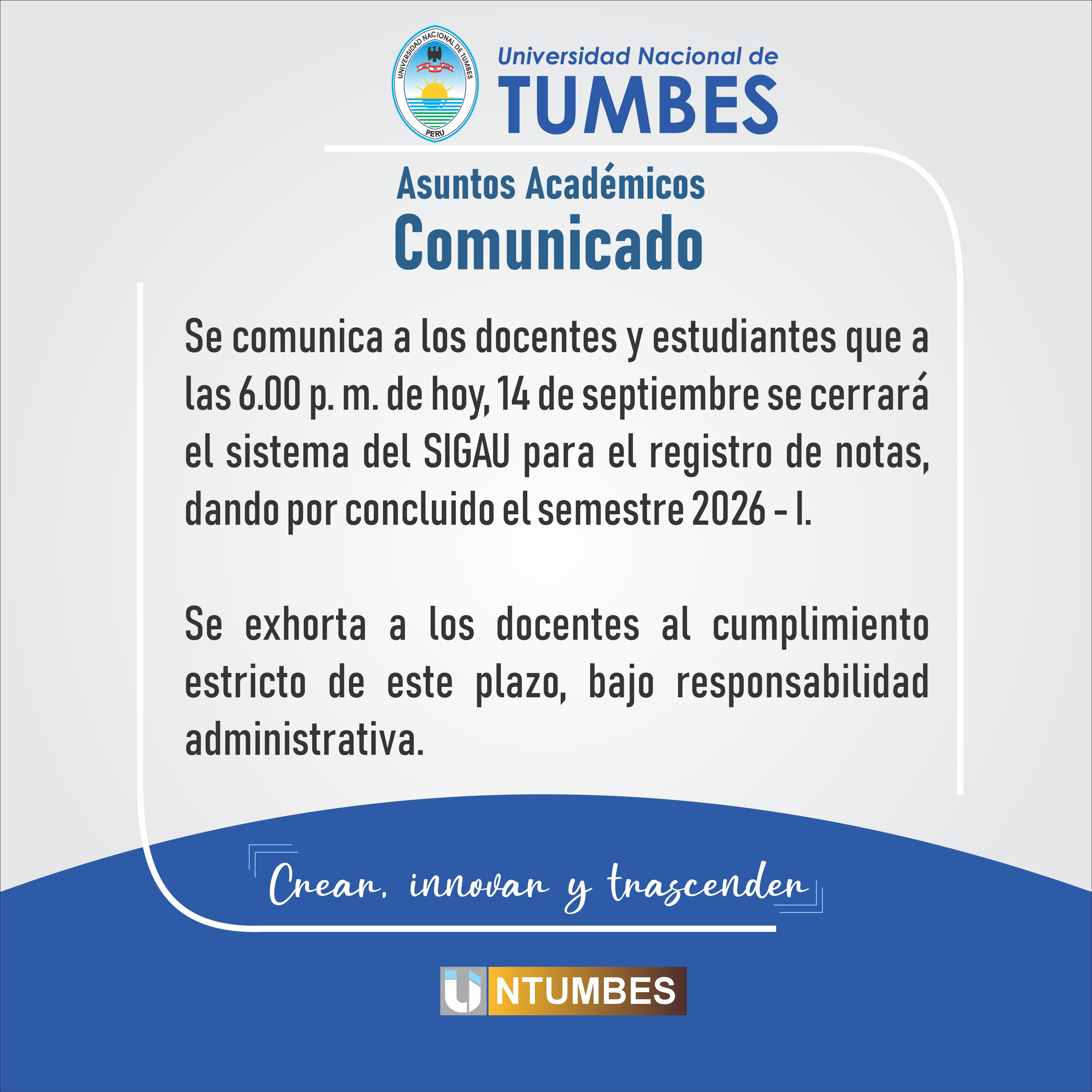 COMUNICADO 