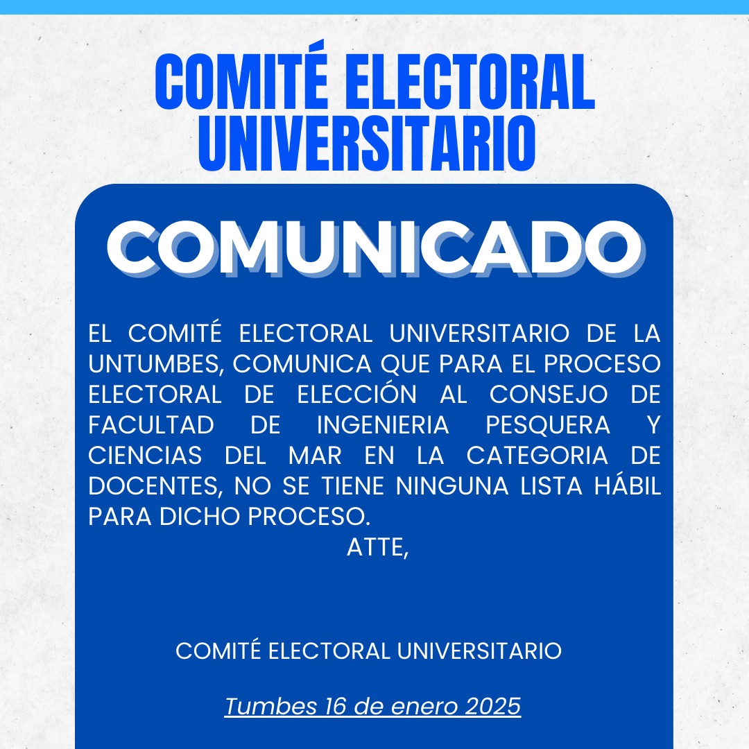 COMUNICADO