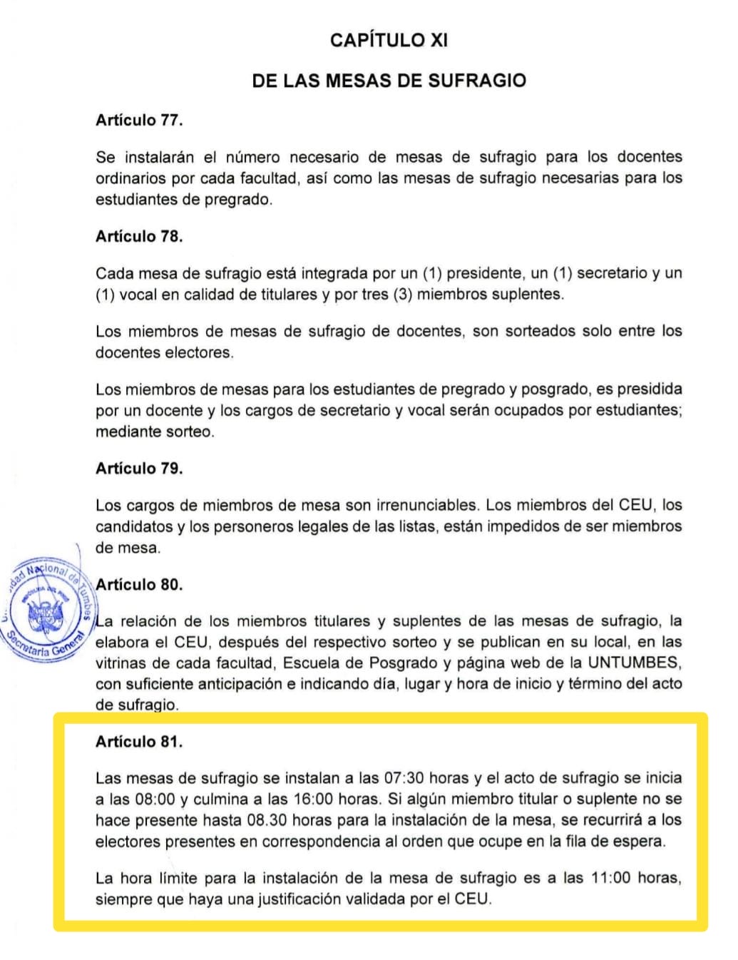 De las mesas de trabajo