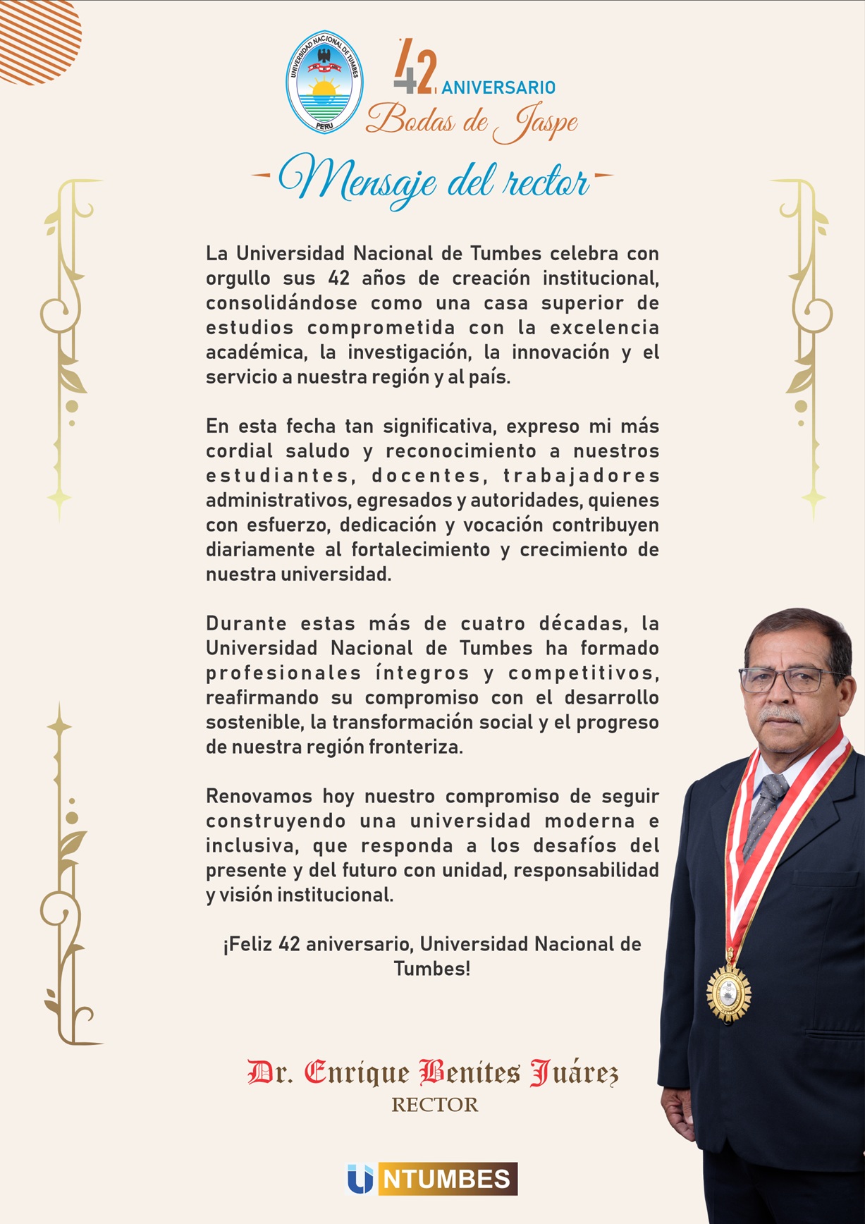 Mensaje del rector